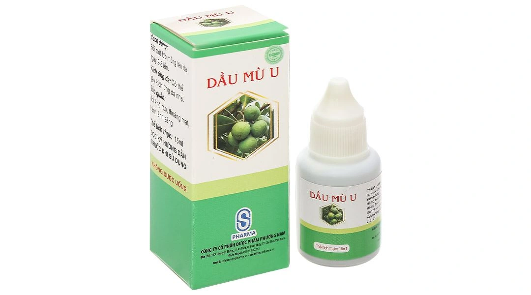 Dầu mù u SPharma làm dịu da, lành nhanh vết bỏng chai 15ml - 